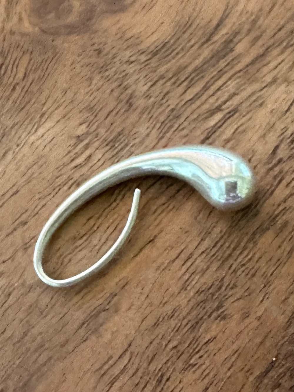 Tiffany & Co Silver Elsa Peretti Teardrop Hook Replacement Earring - Picture 5 of 5